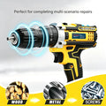 Lithium Battery Cordless Electric Screwdriver, Multifunctional Hand Impact Drill Combo Tool Set, Portable - View 2 | SAMAG