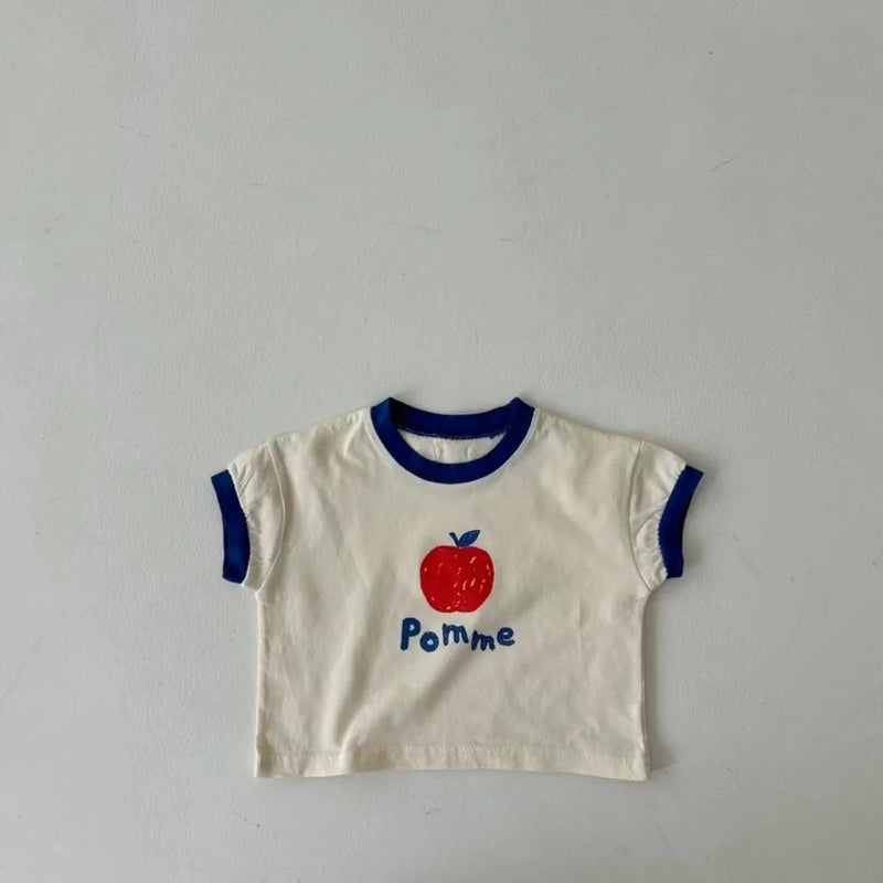 TZ24034 Summer Baby Boy and Girl Thin Cotton Cute Apple | SAMAG