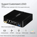 Intel Celeron J6412 N2930 J1900 Mini PC with 2xGigabit LAN 1xUSB3.0 3xUSB2.0 2xRS232 Fanless Industrial Computer Win10 Ready