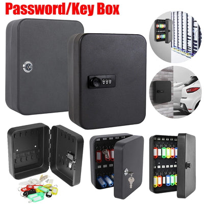 Key Storage Lock Box 20 Hooks Combination Cabinet Security with Key/Code Locking Safe | SAMAG