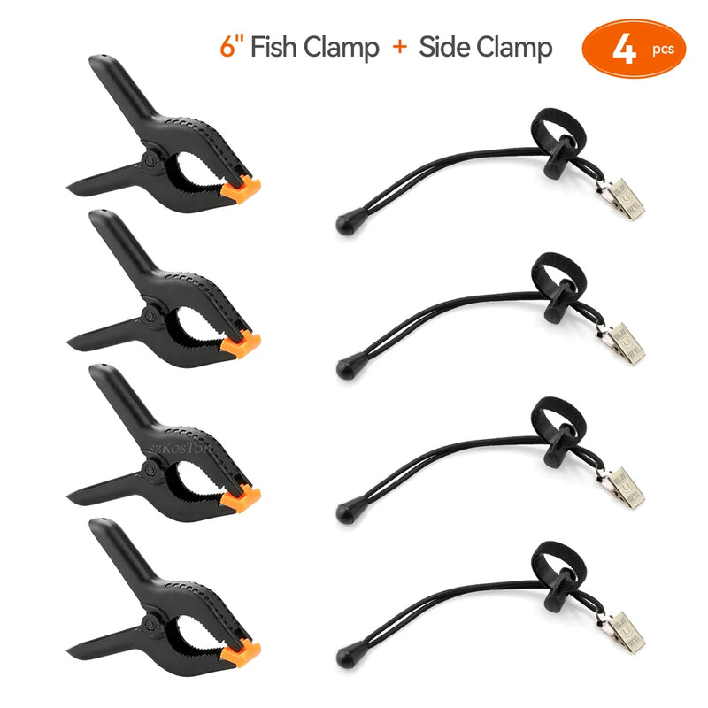 Backdrop Clips Clamps Kit Includes Metal Heavy Duty Spring Clamps Adjustable Elastic Clamps Holders for Video Studio Background