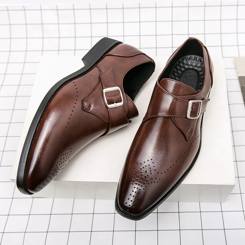 2022 Italian Dress Shoes Men Wedding Party Shoes High Quality Casual Loafer Male Designer Flat Shoes Zapatos Hombre Plus Size 48