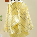 Pure Cotton Cute Dot Shirt Women Fall Long Sleeve Fashion | SAMAG