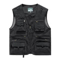 Men's Vest Summer Casual Photography Fishing Multi-Pocket Vest Outdoor Leisure Mountain Climbing Sleeveless V-Neck Custom Logo