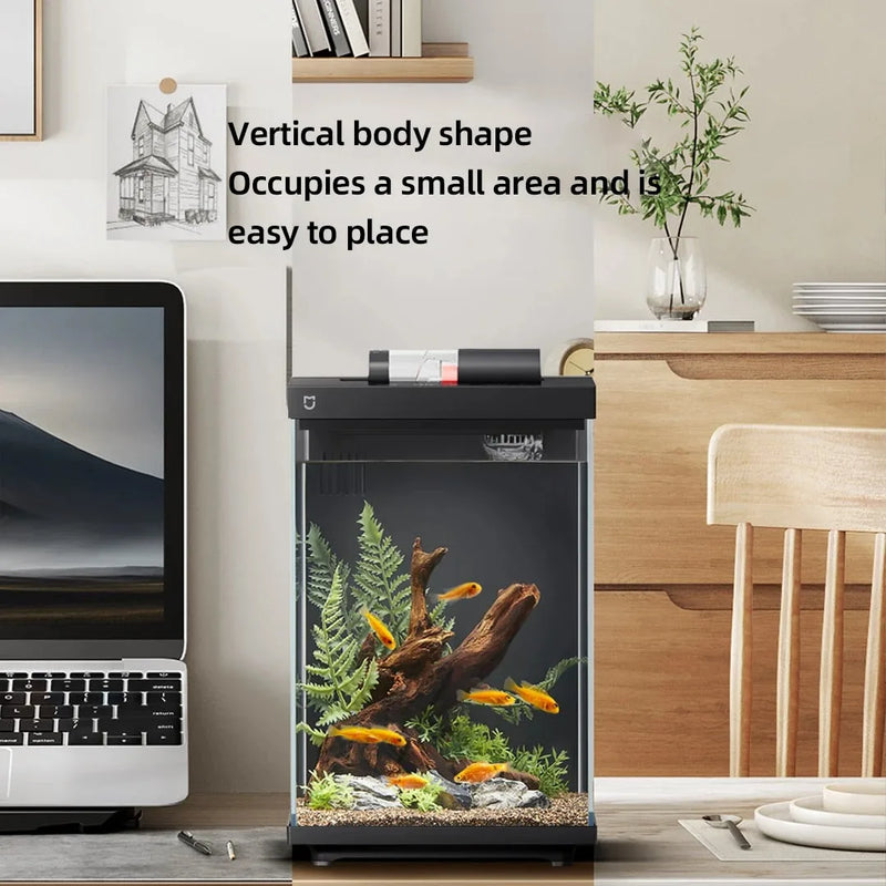 Xiaomi Mijia Smart Desktop Aquarium 10L Smart Fish Tank App Control Feeding Pro Filtration Mi Home Compatible No Assembly CN