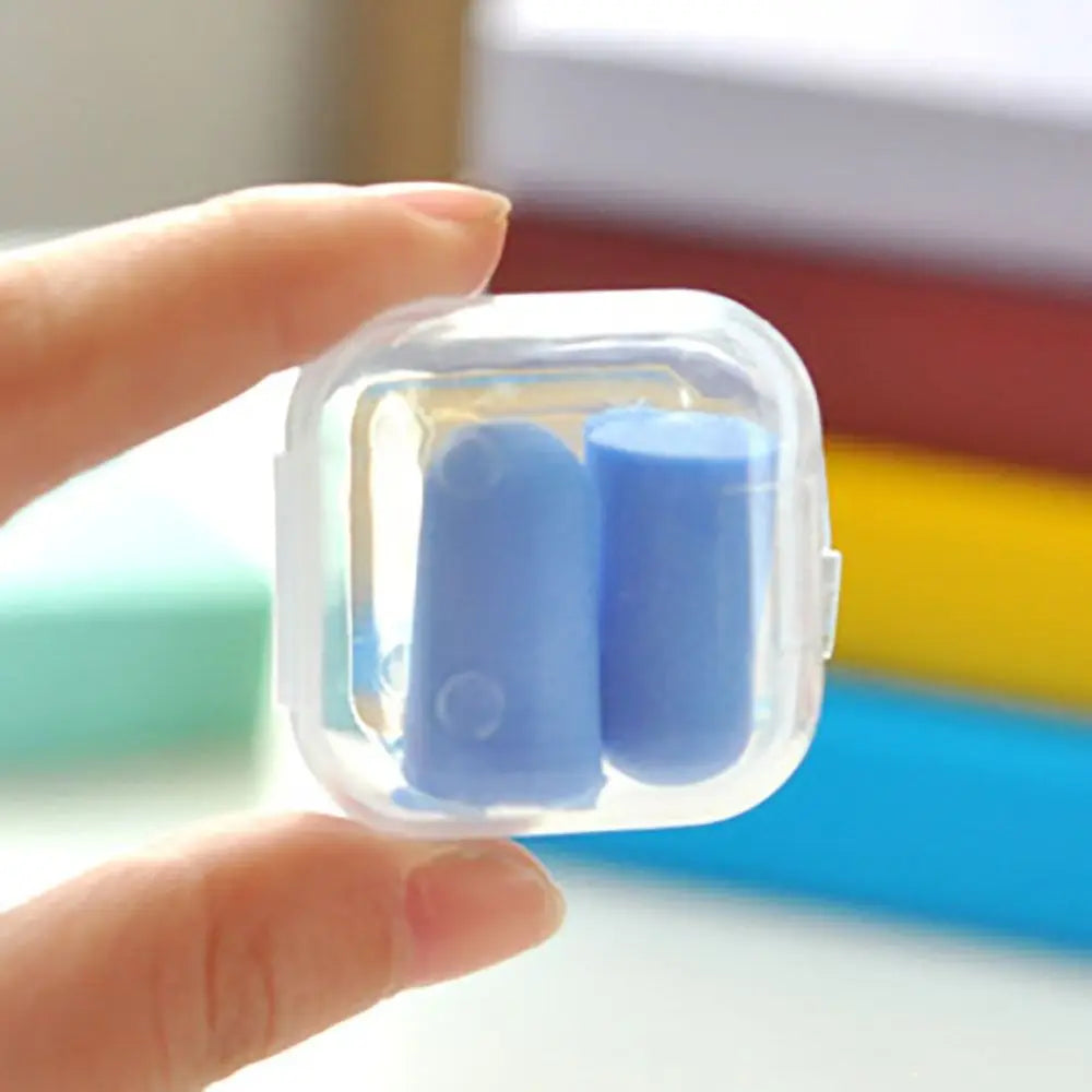 1Pair Noise Reduction Anti-noise Earplugs with Box Soundproof Waterproof Ear Plugs Sound Insulation Foam Sleeping Earplugs