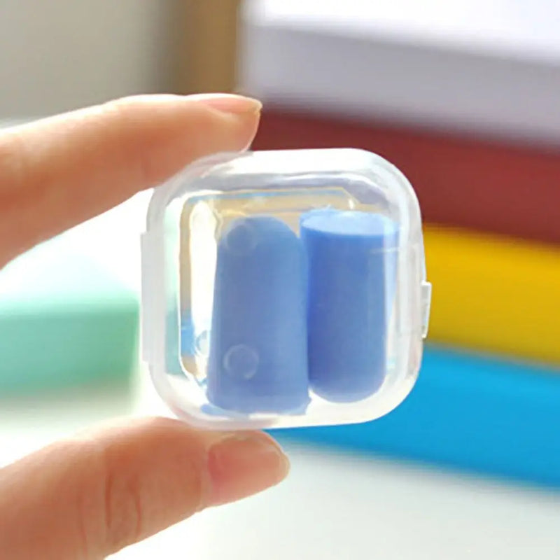 1Pair Noise Reduction Anti-noise Earplugs with Box Soundproof Waterproof Ear Plugs Sound Insulation Foam Sleeping Earplugs