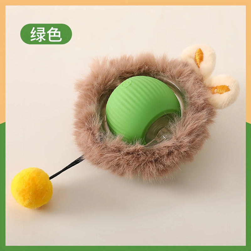 Smart Rolling Ball Cat Toy Interactive Self Play Bite Resistant Pet Toys for Cats Entertainment Boredom Relief Pet Supplies Cat