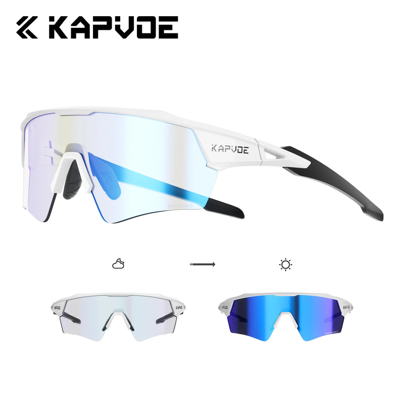 Kapvoe New Photochromic Cycling Sunglasses Men Women MTB - View 21 | SAMAG