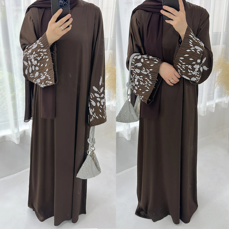 Turkey Emboridery Abaya for Women Dress Morocco Dubai Islam Vestidos Eid Muslim Arab Long Robe Ramadan Kaftan Abayas Jalabiya