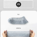 6 Pairs Breathable Men's Socks Short Ankle Elastic Solid Color Mesh High Quality Business Unisex Sokken Plus Size EU38-47