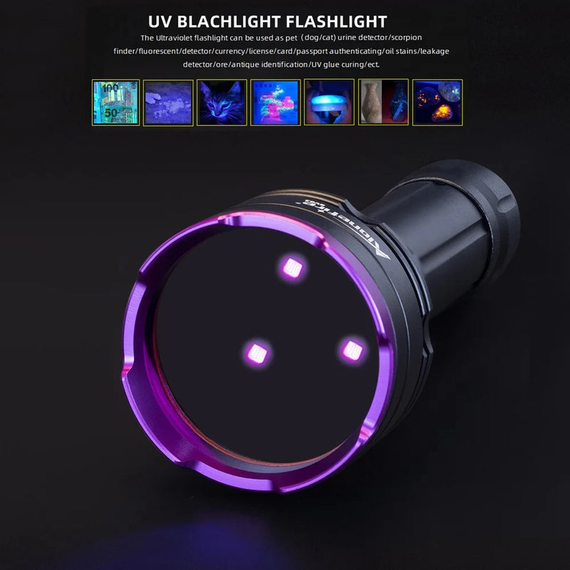 3 Led 30W 365nm/395nm UV flashlight High power - View 3 | SAMAG