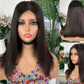 Straight Human Hair 5X5 Silk Top Full Lace Human Hair Wig Peruvian Remy Hair Silk Base Full Lace Wig With Baby Hair