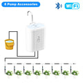 MANHOT WiFi Smart Watering Drip Pump Recharge Battery Irrigation kits Intelligent Sprinkler Drip Irrigation Garden Tools