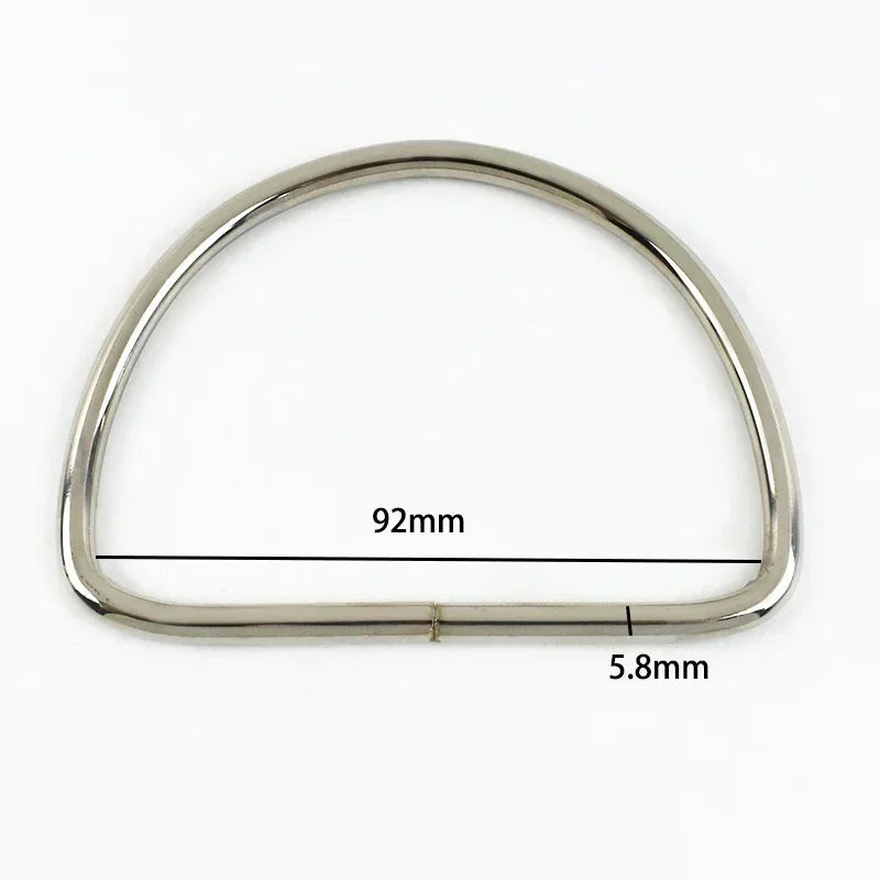 1-10Pcs D Ring Shape Metal Handles Replacement DIY Handbags Bags Purse for Making Women Bag Belt Hardware Accessories