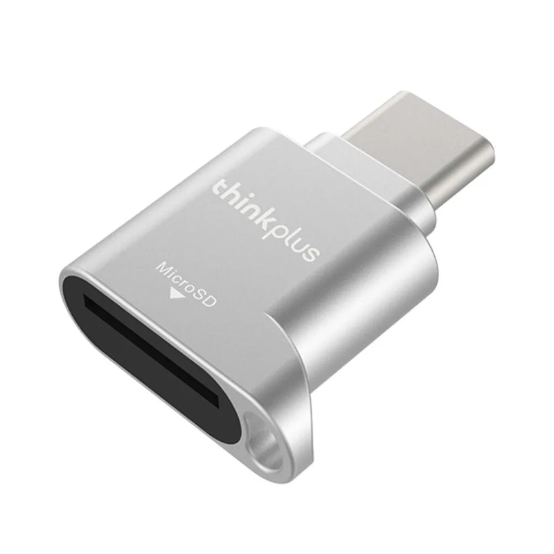 Lenovo Thinkplus USB C Type-C Micro SD Card Reader Memory Card Mini Metal TranFlash Adapter TF Card Reader For Type C Phone
