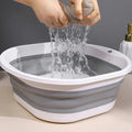 Large Collapsible Basin - Portable, for Home Use - Ideal for Washing Faces, Vegetables, and Laundry, Foot Soaking Tub
