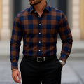 Men's Long Sleeve Shirt Casual Slim Fit Button Down | SAMAG