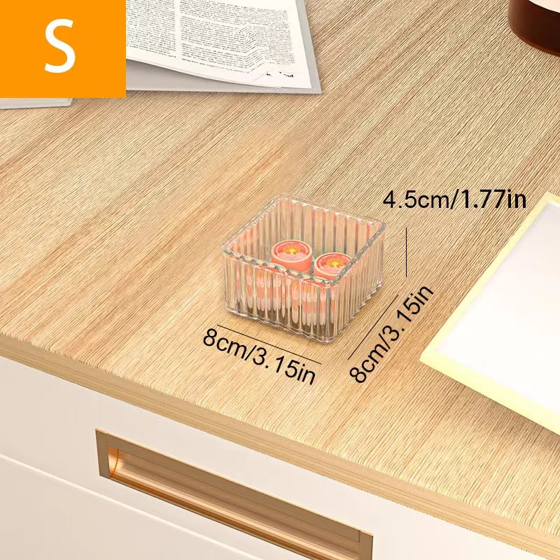 Drawer Transparent Visual Jewelry Accessories Storage Box Plastic Household Items Cosmetics Organizing Box