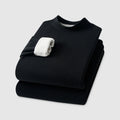 Autumn Winter Men's Cashmere Thermal Underwear Women's Cashmere Thermal Fall Pants Padded and Thickened Couples Set