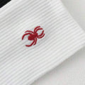 5/10/20 Pairs of Men's Crew Socks with Spider Pattern | SAMAG