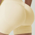 Women's Seamless Butt Lifting Sports Shorts, Suitable For Gym Workout, Cycling, Running, Black Tight Pants, Summer