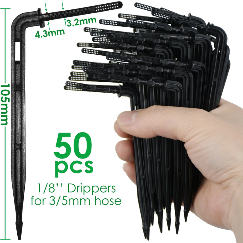 KESLA Greenhouse Drip Irrigation 4-Way 3/5mm 2-Way Drip Arrow Transmitter Garden Automatic Watering System Potted Plant 10/20set