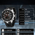 SANDA New 6279 Casual Men's Electronic Watch Sports Multi Functional Waterproof LED Dual Display - Visuel 5 | SAMAG
