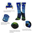 Van Gogh style starry night men's socks retro casual | SAMAG