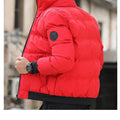 2025 Winter New Solid Color Zipper Down Jacket Thick Cotton Jacket Men Trendy Brand Casual Youth Coat Versatile Comfortable Top