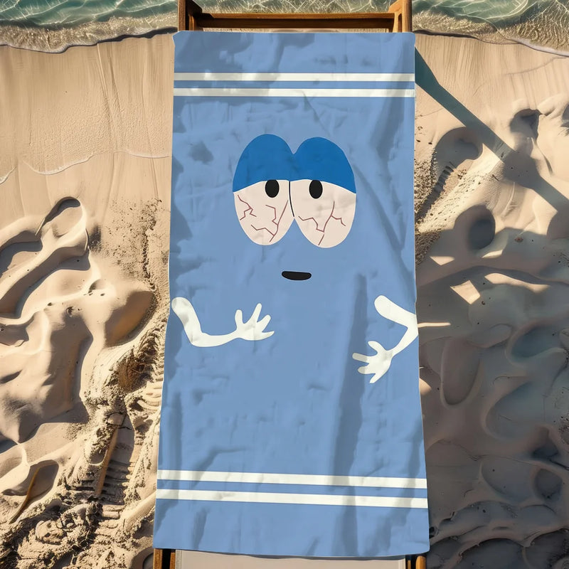 Cartoon Funny T-Towelie Towel Soft Pool Gift for Travel Gym Shower Camping Quick Dry Sports Large Beach Towel Towels Hair Towel