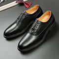Trendy New Men's Casual Black Brown Lace Up Oxfords Shoes Gentleman Business Flats Dress Homecoming Footwear Zapatos Hombre