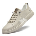 Genuine Leather Men Casual Shoes Designer Luxury Brand Lace Up Skateboard Sneakers Italian Men's Shoes Mocassins Plus Size 47