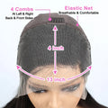 Chocolate Brown Bob Wigs 13x4 Lace Front Wig Bob Human Hair Brown Straight 200% Full Density Transparent Lace Frontal Wigs Bob Hair