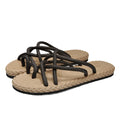 All Match EVA Outer Wear Shoes Personality Soft Braided Rope Flats Slippers Beachwear Anti Slip Home Slides Sandals Beach