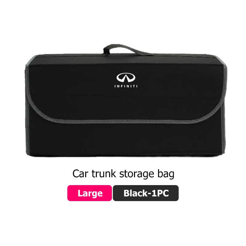 Car Trunk Storage Large Capacity Stowing Tidying Organizer Box For Infiniti Q70L QX50 Q50 QX30 QX60 QX80 Q60 Q30 QX70 Q70 G37