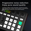 Audio Interface with DJ Mixer Live Sound Card Effects and Voice Changer BT Compatible Mixer For Live Streaming Singing مكسر