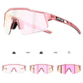 Kapvoe Red Photochromic Cycling Sunglasses for Men Blue | SAMAG