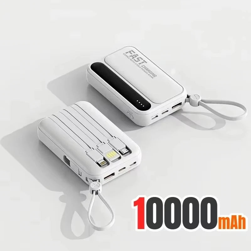 120W 500000mAh PowerBank Large Capacity 4 In1 Cables Intelligent Digital Display Light Portable Powerbank For iPhone Huawei 2026