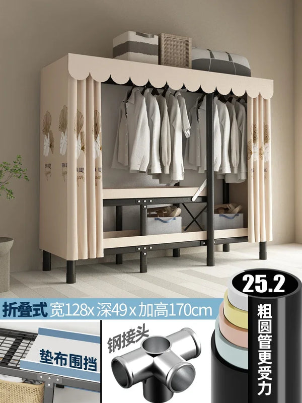 Folding Steel Frame Wardrobe Installation - Free Open Closet Durable and Economic Storage Cabinet for - View 16 | SAMAG