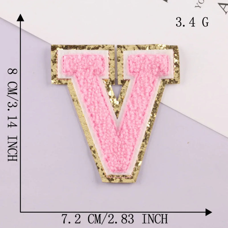 On Clothing Towel English Alphabet Decoration DIY Applique Accessories Patches Clothing Badges Clothes Embroidery Appliques