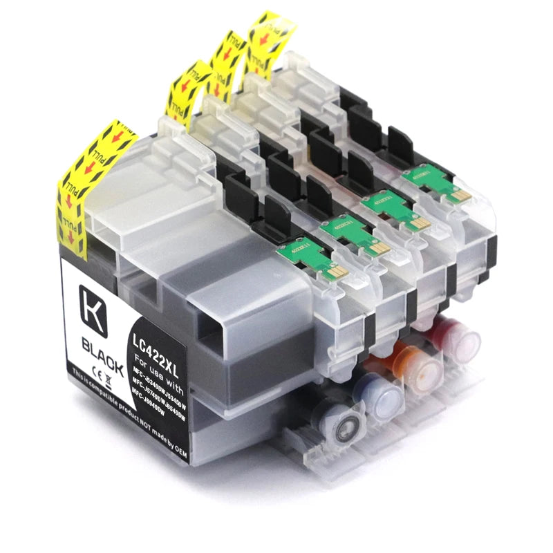 1-5set LC422XL LC-422 LC422 Ink Cartridge Compatible for Brother MFC-J5340DW MFC-J5740DW MFC-J5345DW MFC-J6540DW J6940DW Printer