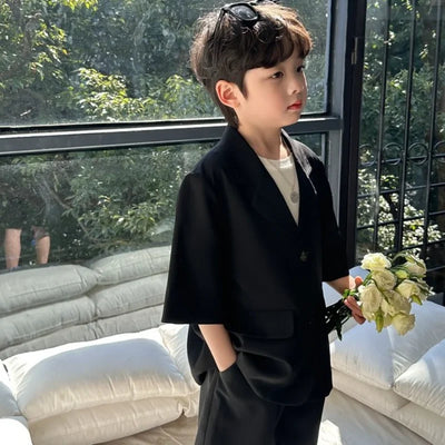 Boys' Blazer Suit Set Summer New Thin Casual Baby Single | SAMAG