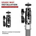 Lanxire Light Stand Adapter with 1/4" Screw Ball Head for Studio Monitor Stand Camera Mount Photo Studio Photography Light Stand