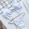 Sexy Metal Chains Underwired Bikini Women Swimsuit Female | SAMAG