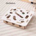 Pet Cat Puzzle Maze Holes Toys Felt Box With Bell Ball Kitten Playing Toys Interactive Funny Combination Set Cat Supplies