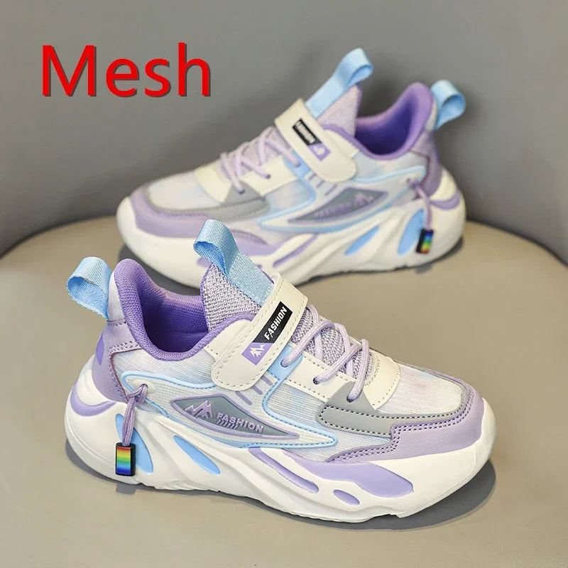 Summer Girls Casual Shoes Children Shoes Kids Female Princess Chunky Sneakers Child Cute 3 5 6 7 8 9 Breathable Light Sneakers