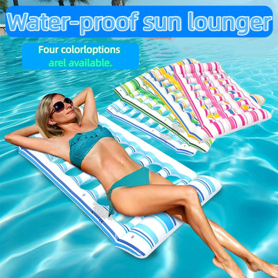 Inflatable PVC Water Bed Floating Lounger Air Mattress | SAMAG