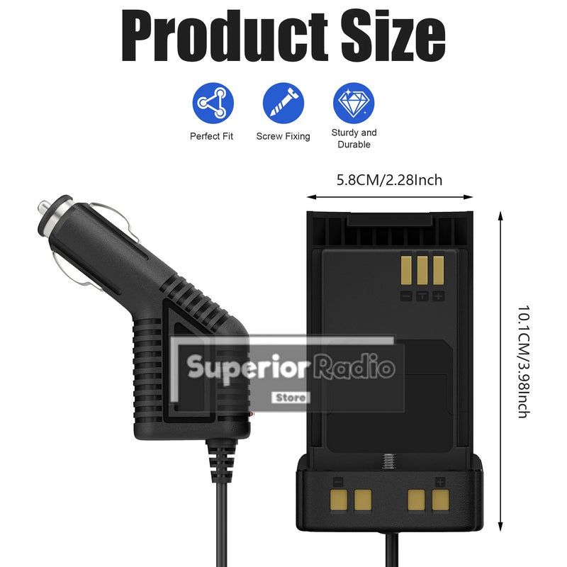Baofeng UV-32 DM-32 Battery Eliminator 12-24V DM32 UV-32 Walkie Talkie Car Charger Radio Cigarette Lighter Accessories 1/2/5PCS