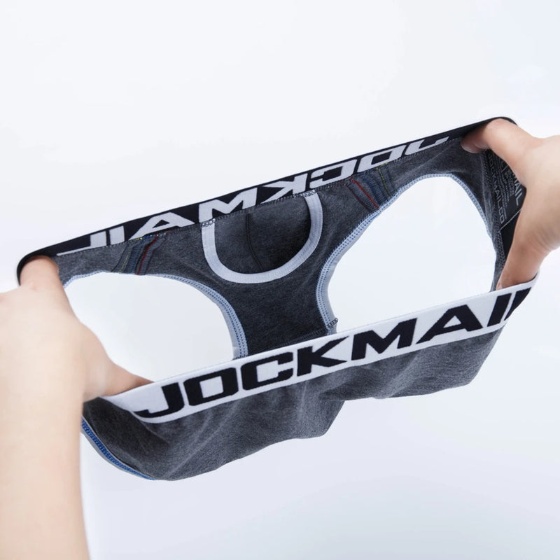 JOCKMAIL Brand Cotton Men Underwear Brief Sexy Gay Penis Pouch Push up calzoncillos hombre slip cueca Gay Underwear male panties